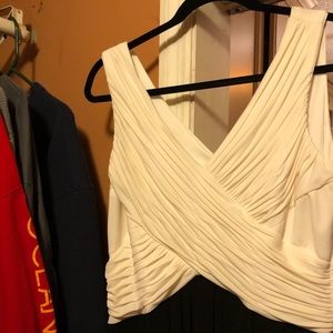 Formal Black & cream full length dress